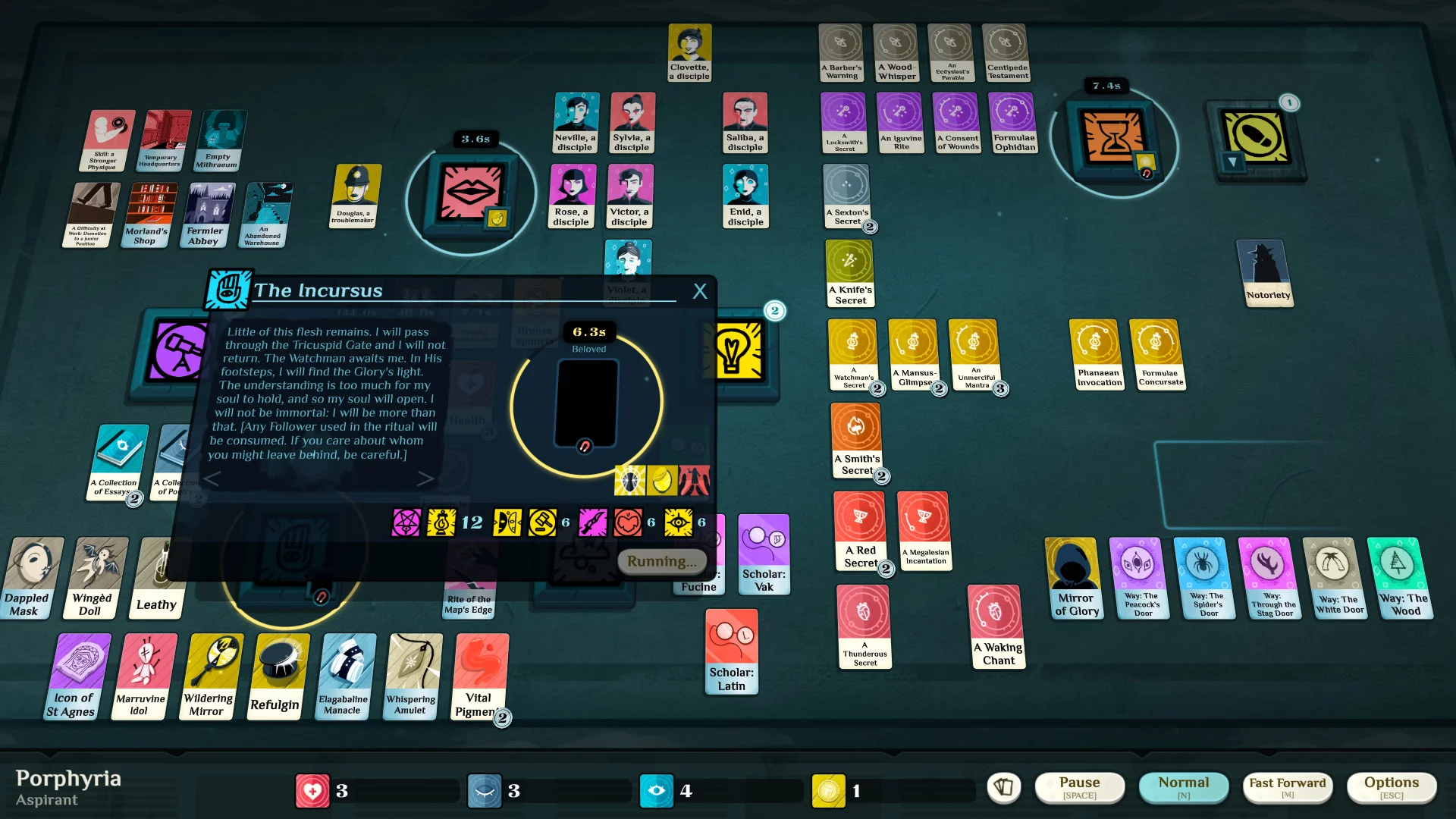 Изображение игры: Cultist Simulator