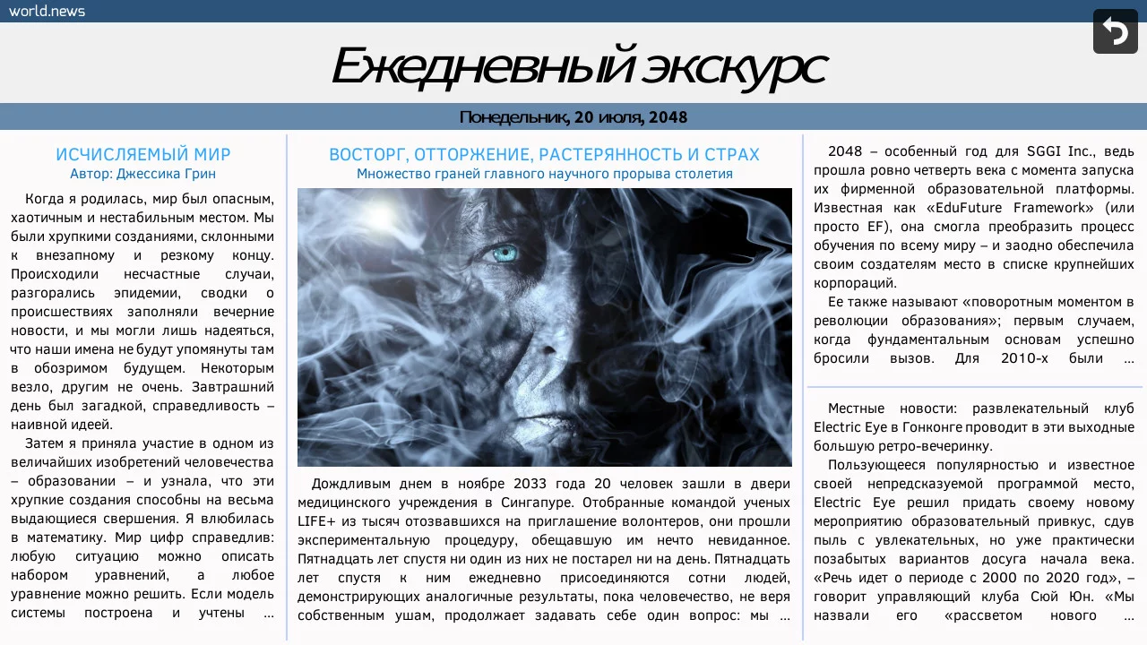 Изображение игры: Supposedly Wonderful Future
