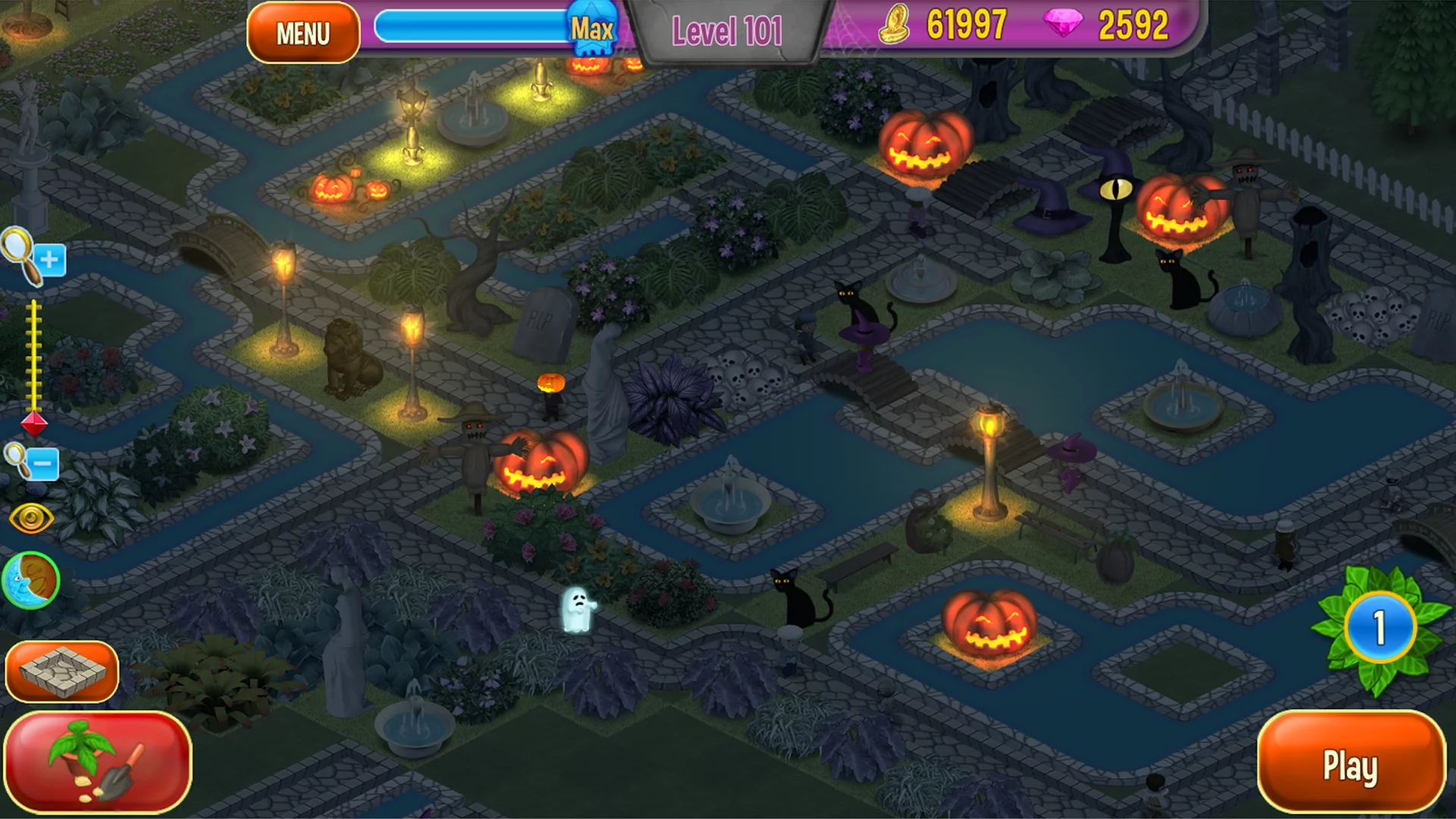 Изображение игры: Queen's Garden: Halloween