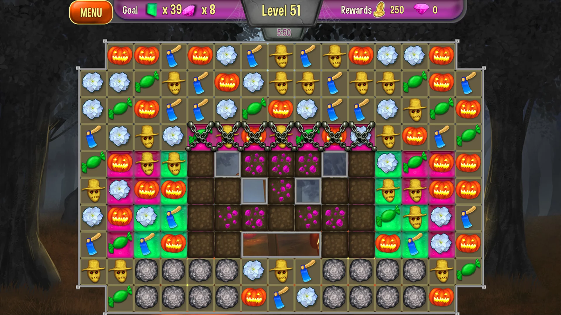Изображение игры: Queen's Garden: Halloween