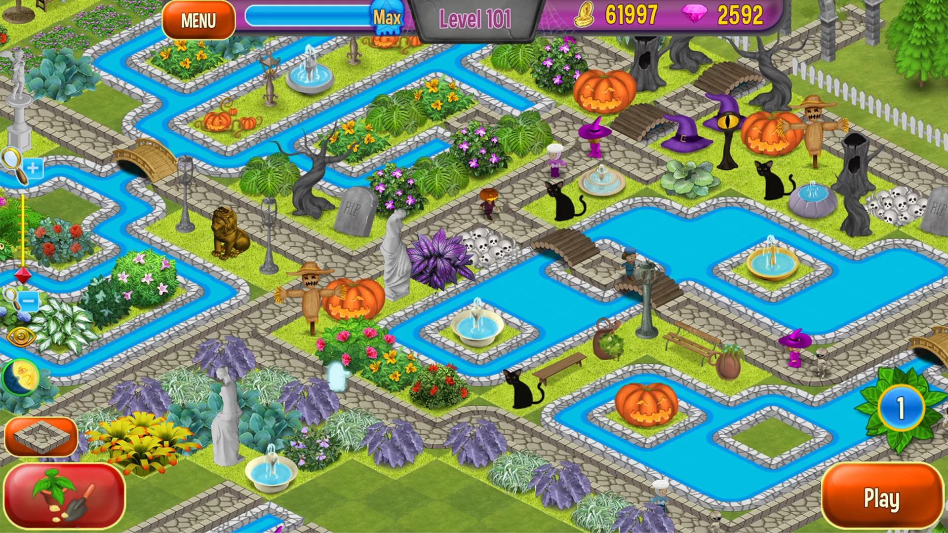 Изображение игры: Queen's Garden: Halloween
