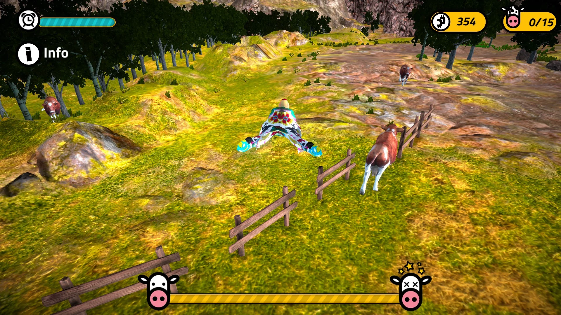 Изображение игры: Cow Catcher