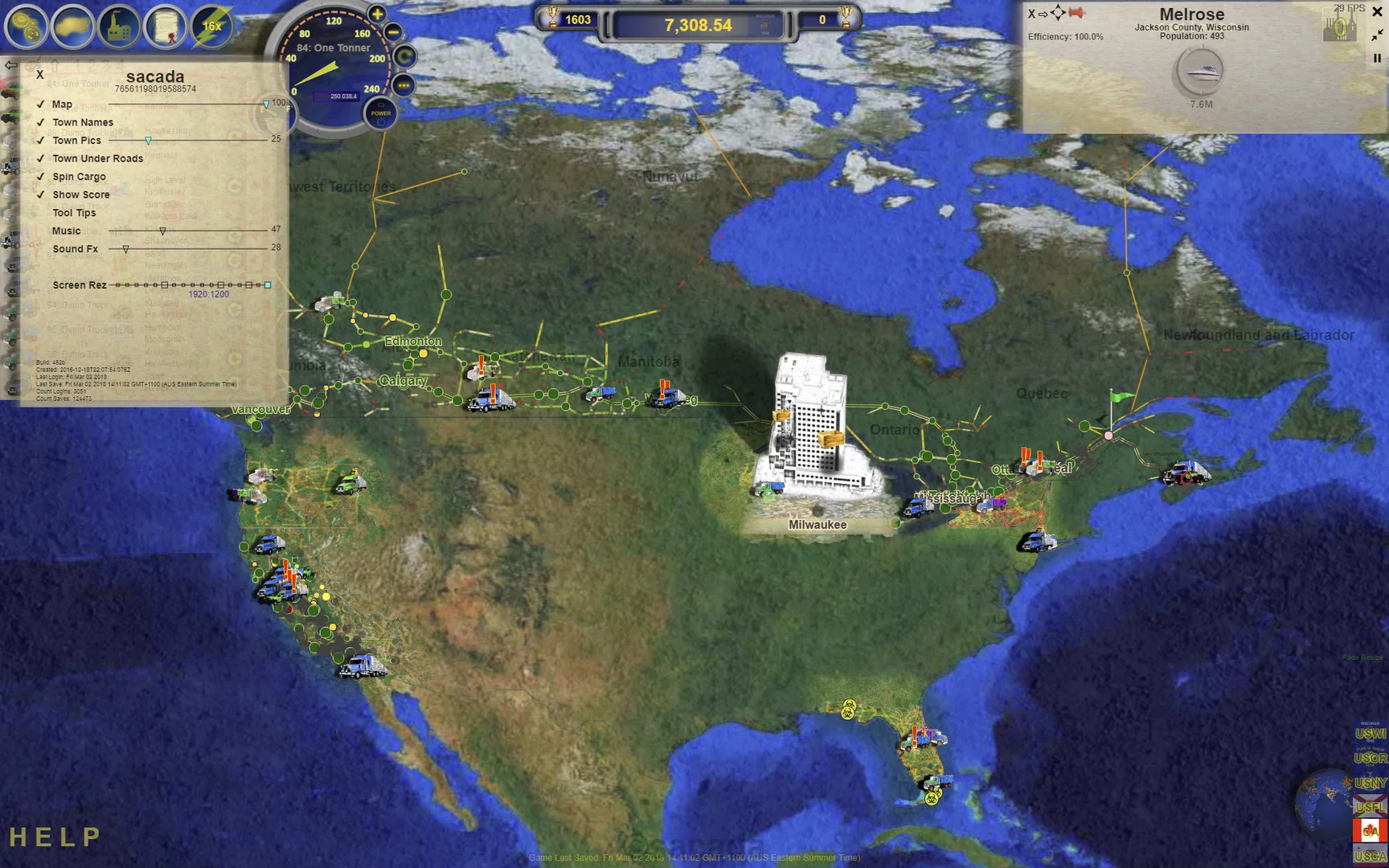 Изображение игры: LOGistICAL: USA - Wisconsin
