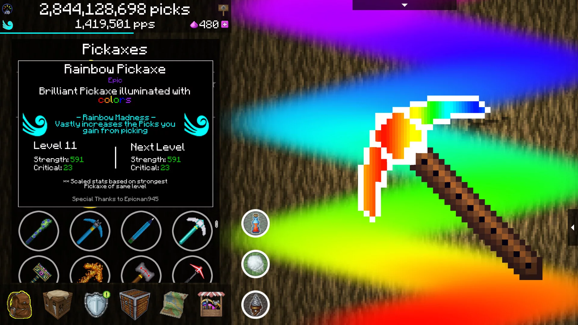 Изображение игры: PickCrafter