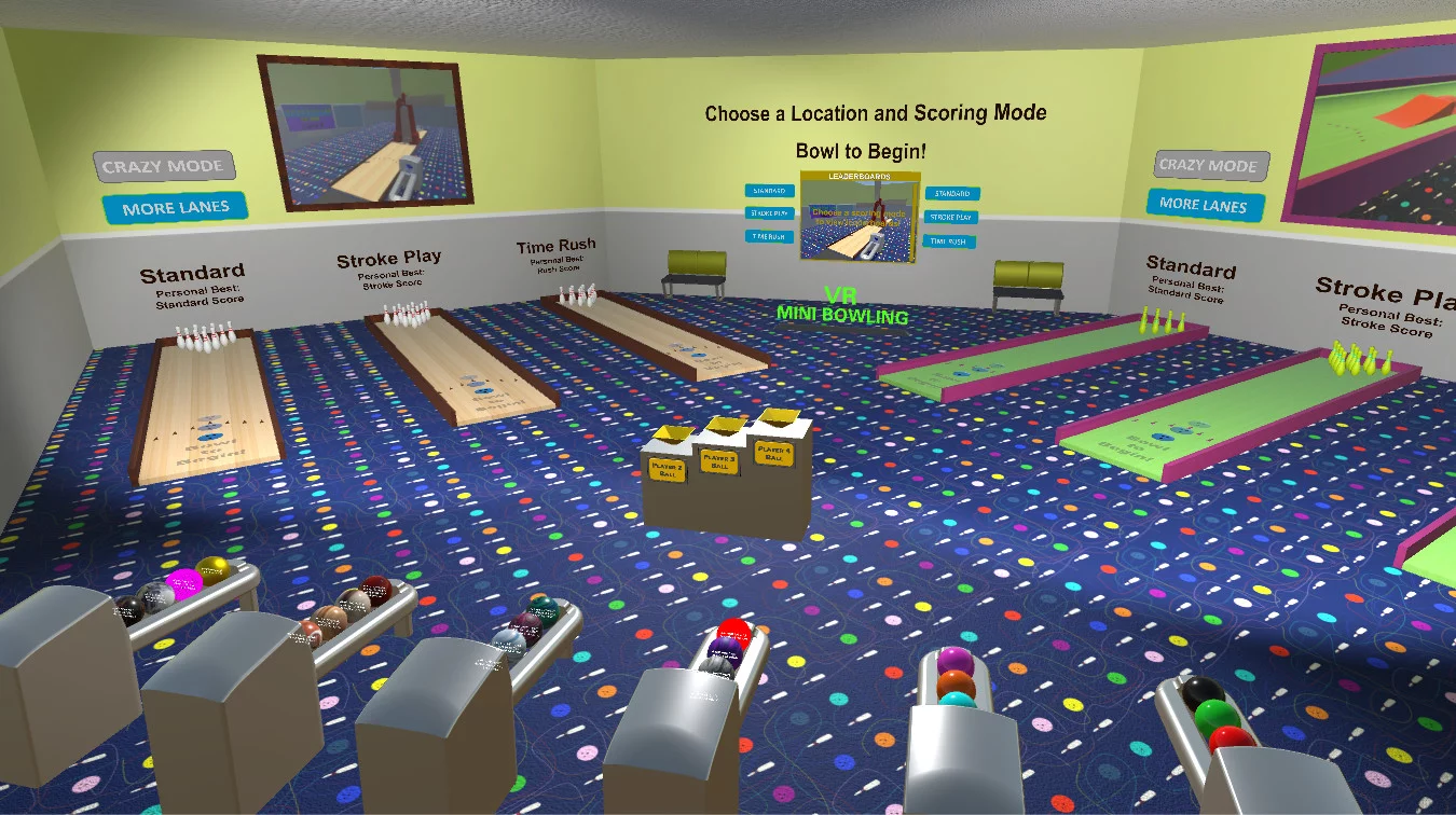 Изображение игры: VR Mini Bowling