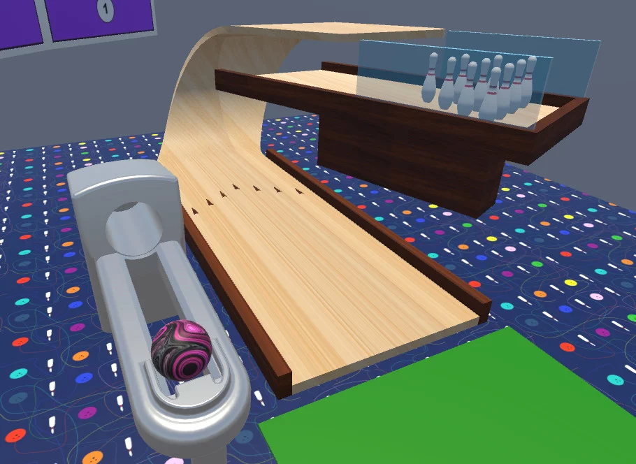 Изображение игры: VR Mini Bowling