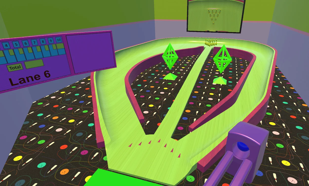 Изображение игры: VR Mini Bowling