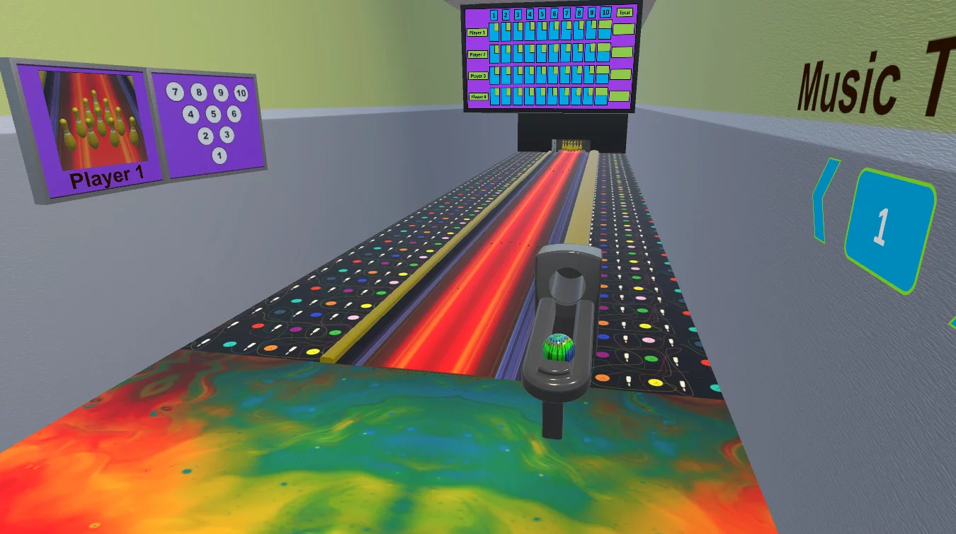 Изображение игры: VR Mini Bowling