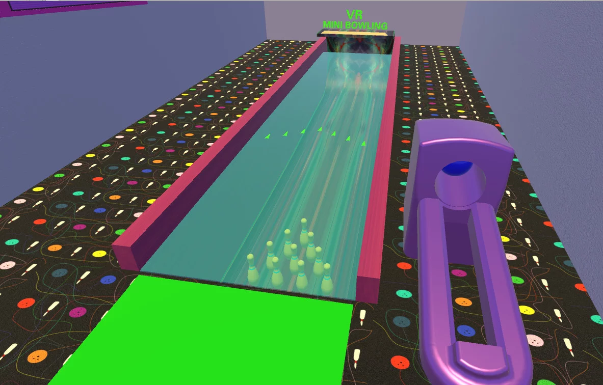 Изображение игры: VR Mini Bowling