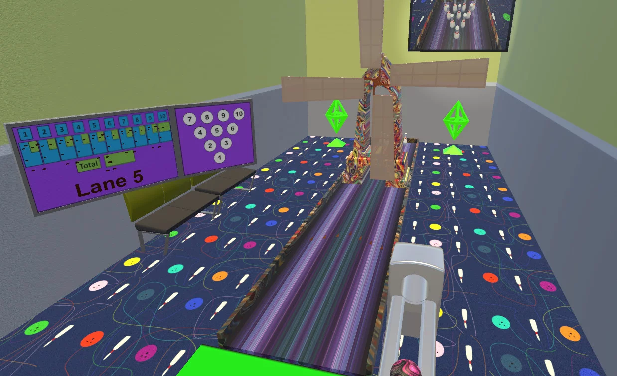 Изображение игры: VR Mini Bowling
