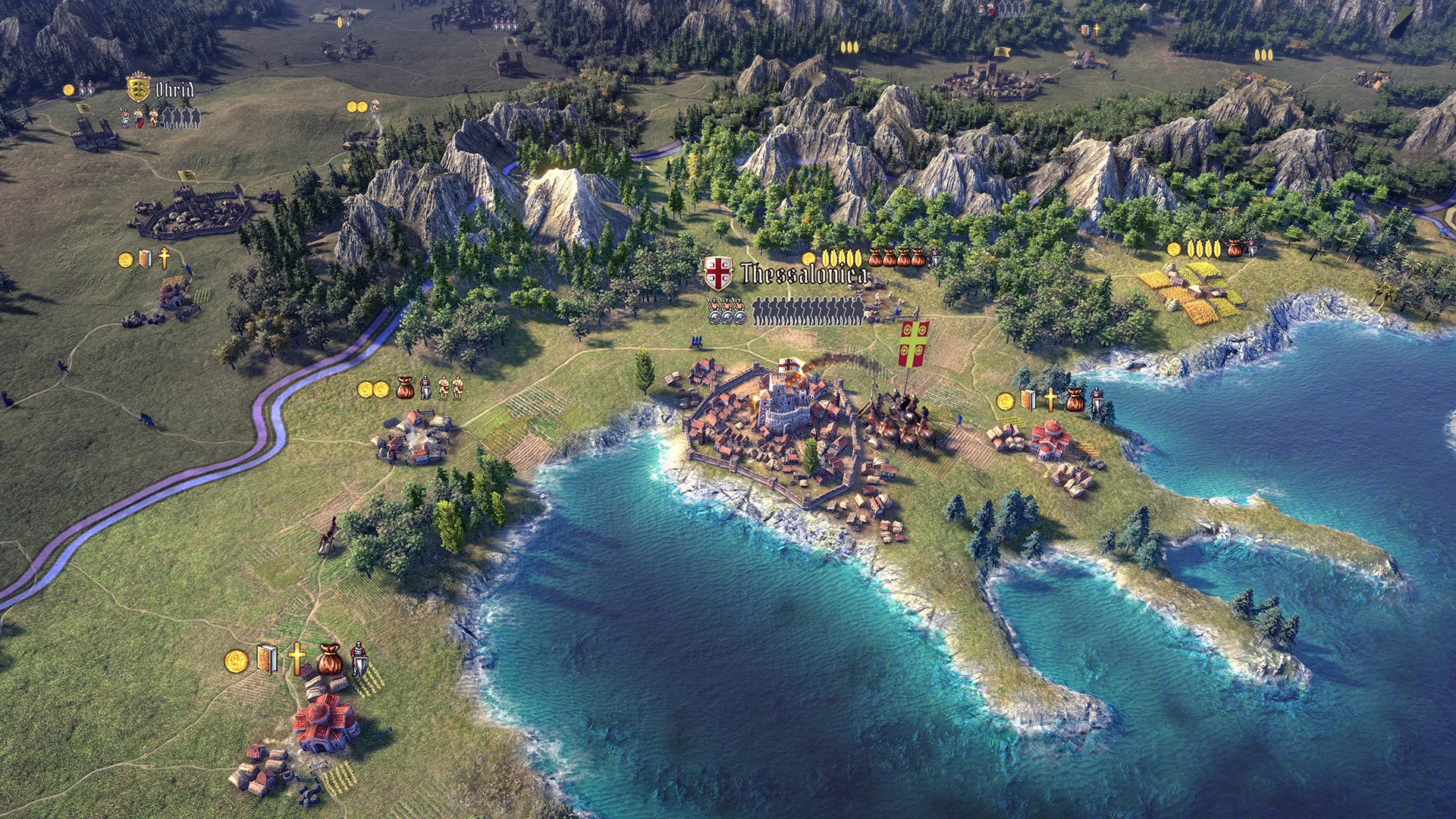 Изображение игры: Knights of Honor II: Sovereign