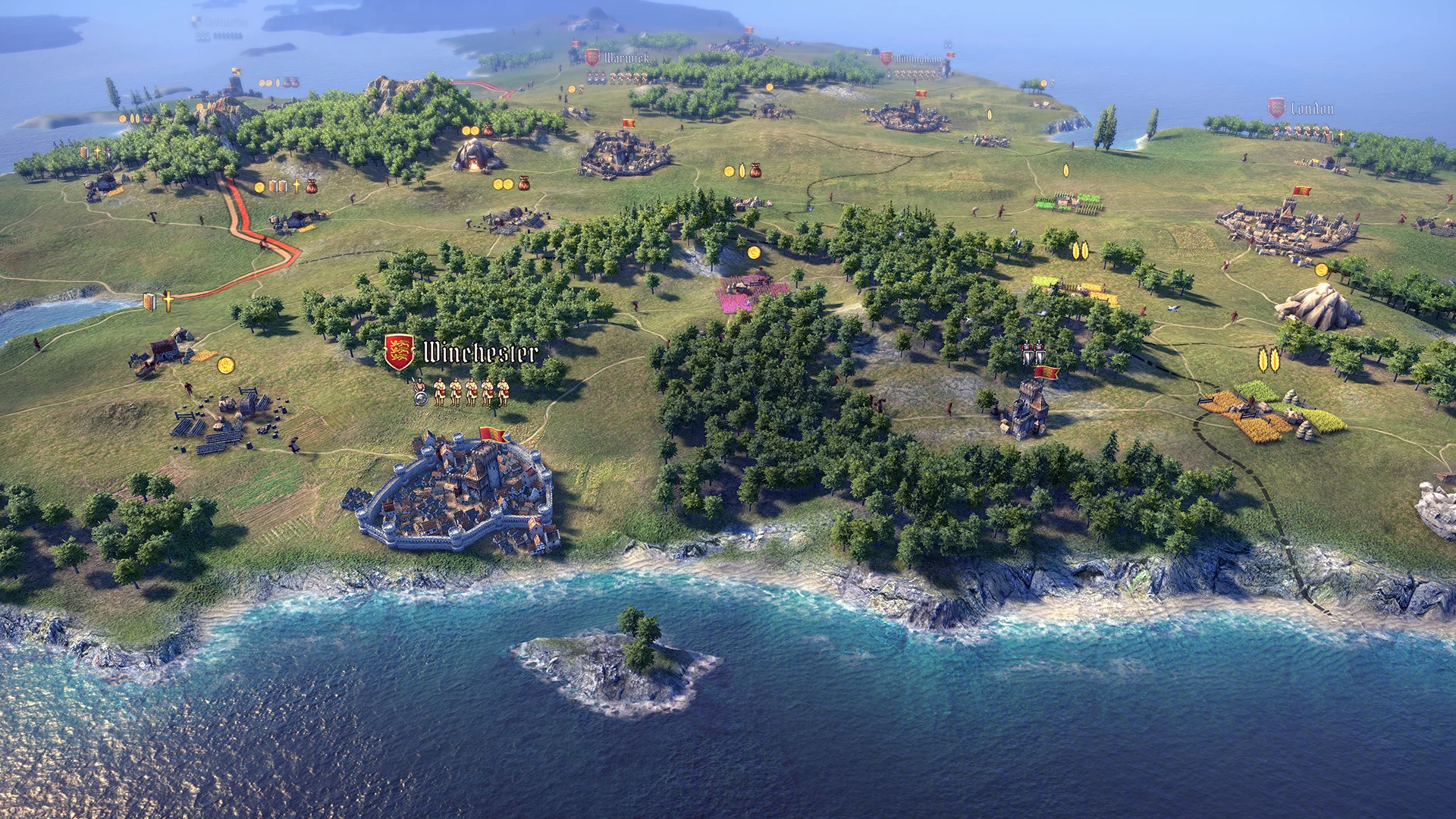 Изображение игры: Knights of Honor II: Sovereign