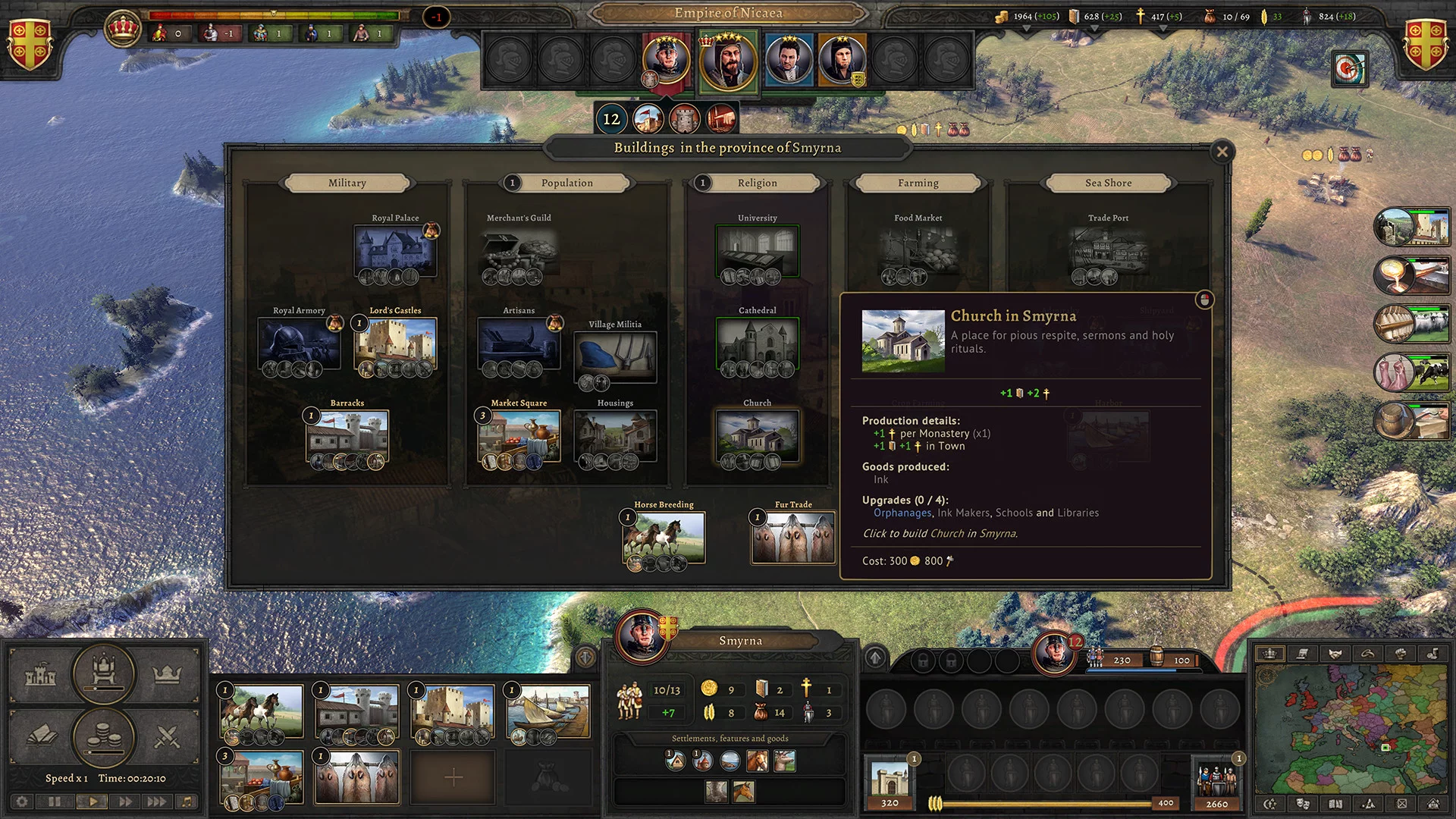 Изображение игры: Knights of Honor II: Sovereign