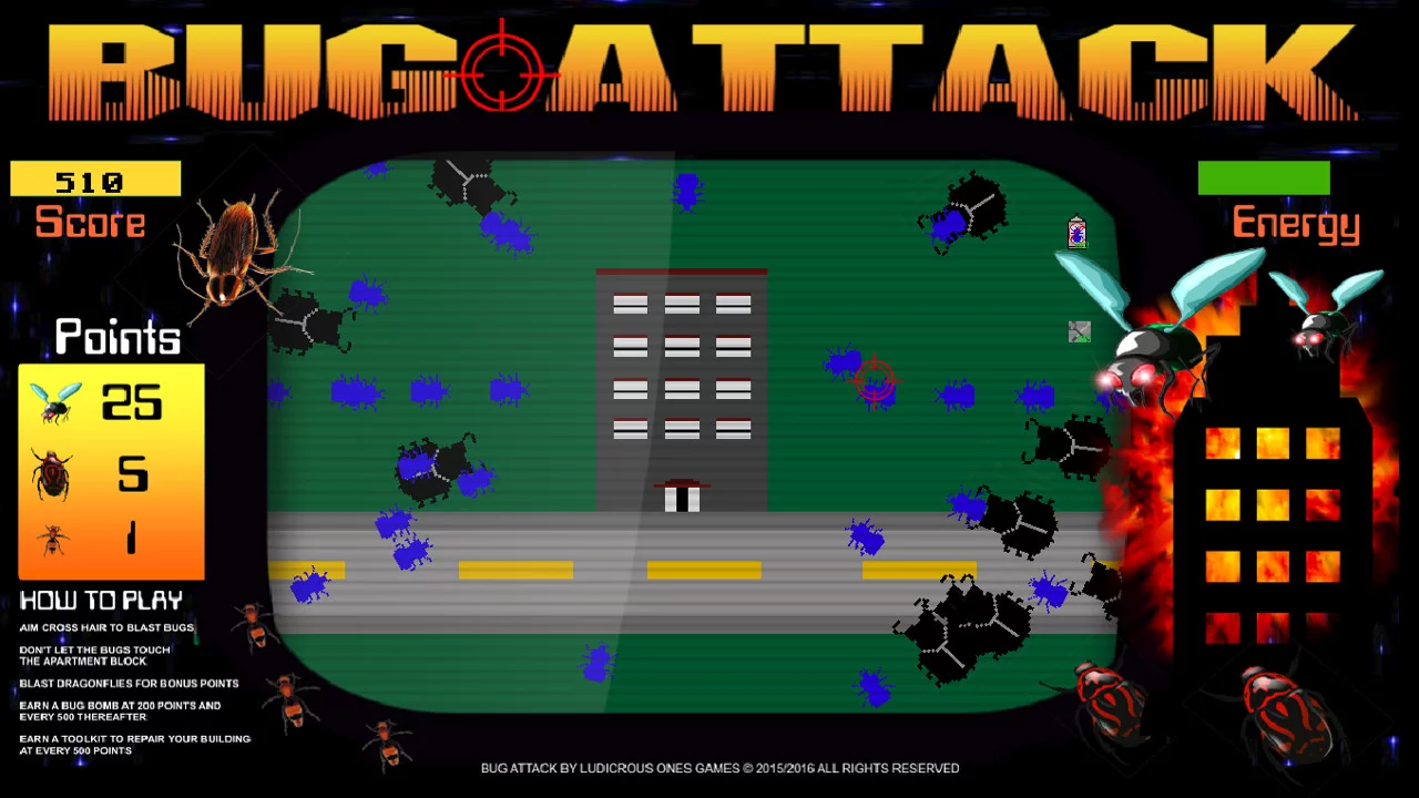 Изображение игры: Bug Attack!