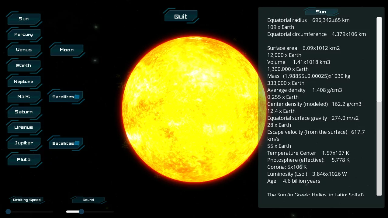 Изображение игры: Solar System