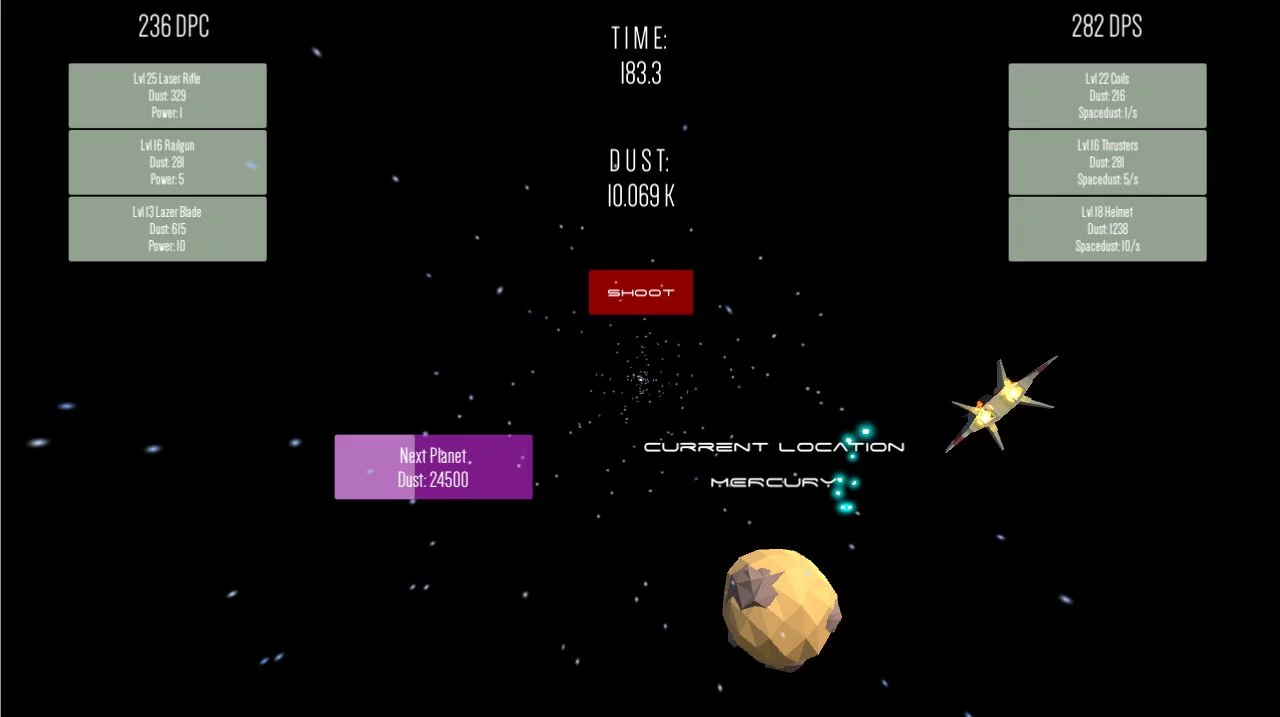 Изображение игры: Starship Clicker