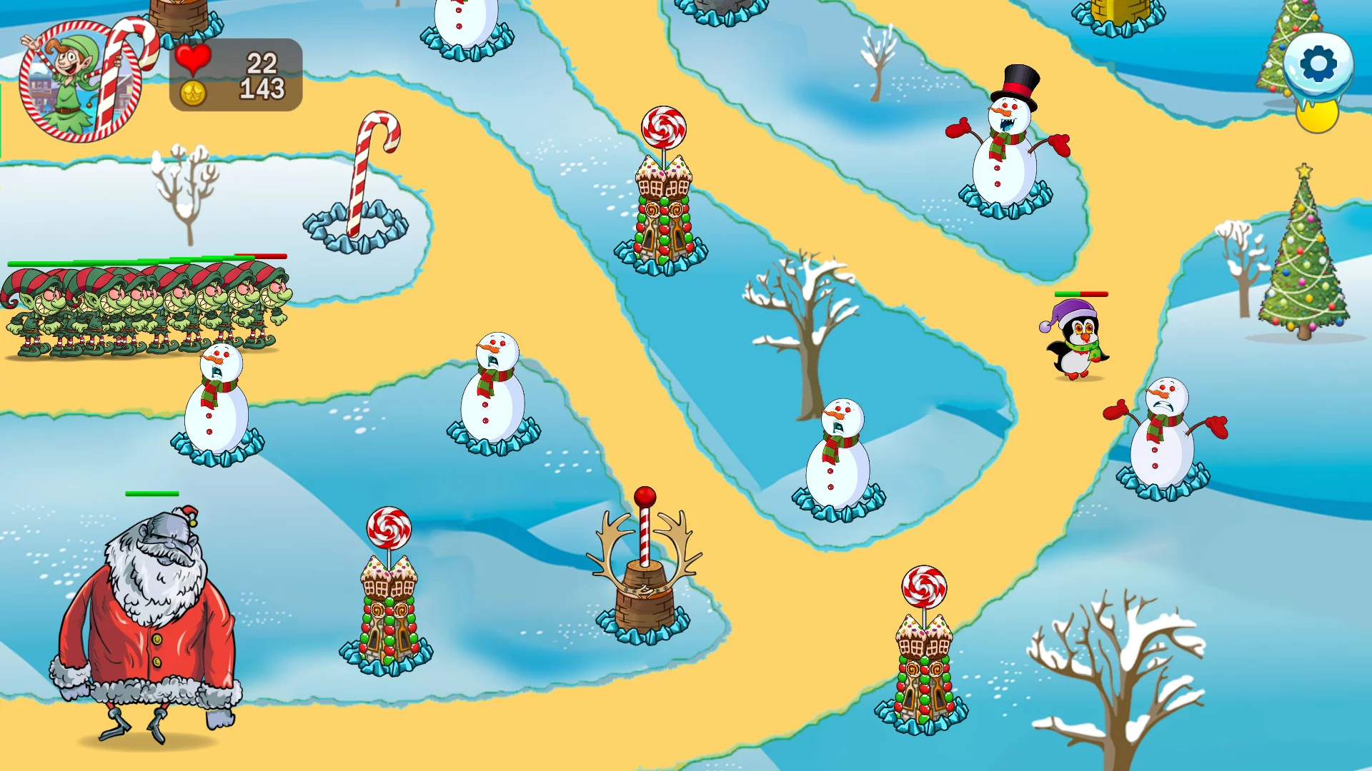 Изображение игры: Stop Santa - Tower Defense