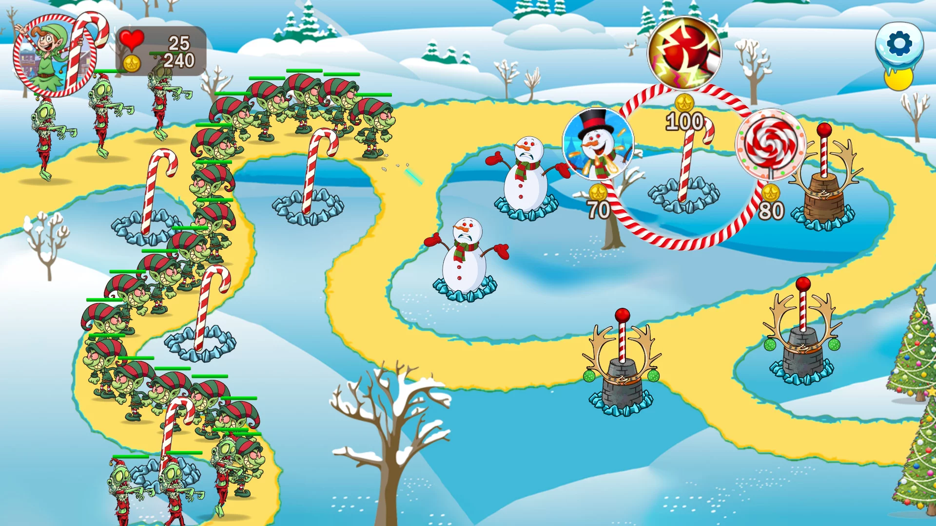 Изображение игры: Stop Santa - Tower Defense