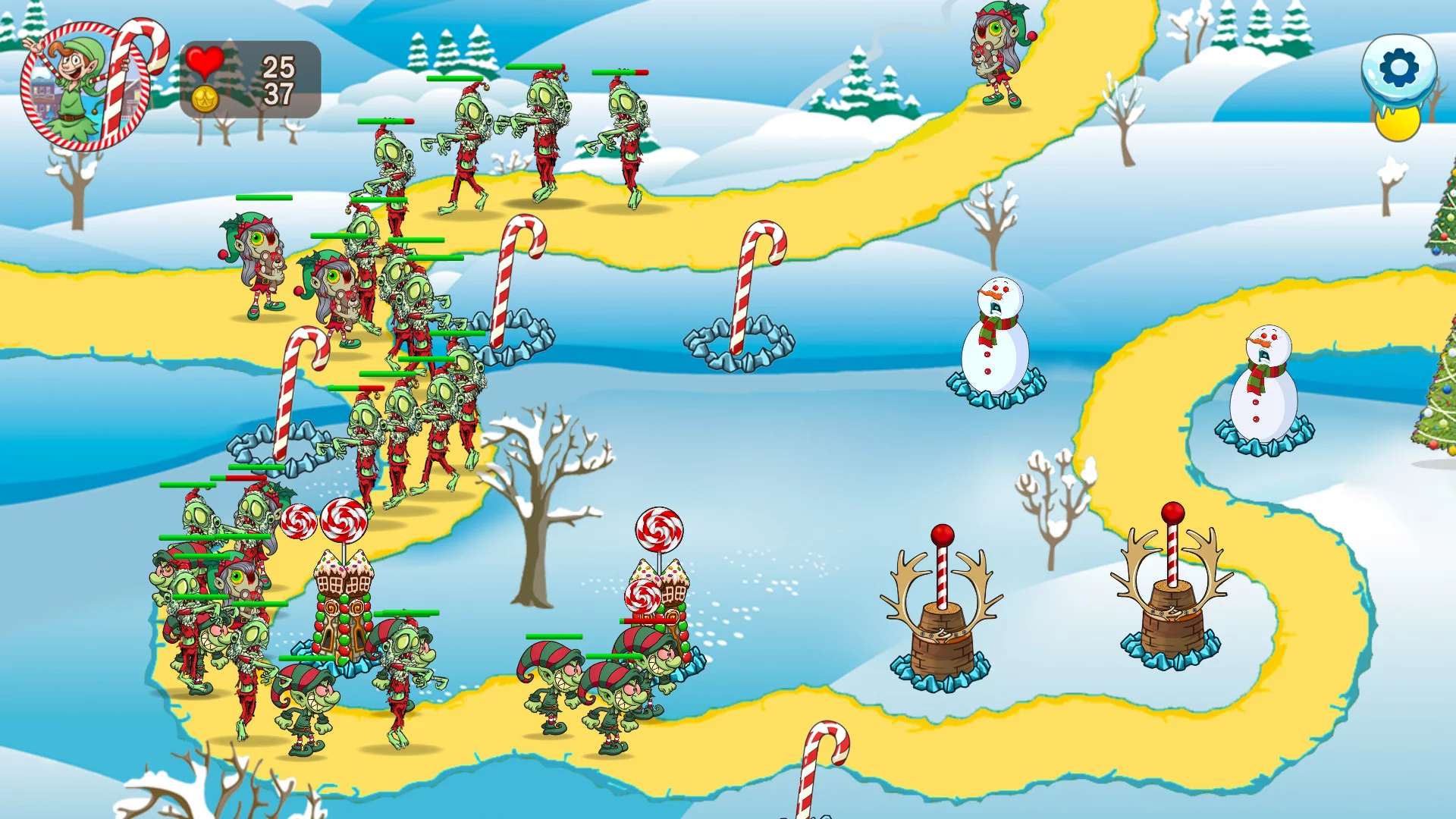 Изображение игры: Stop Santa - Tower Defense