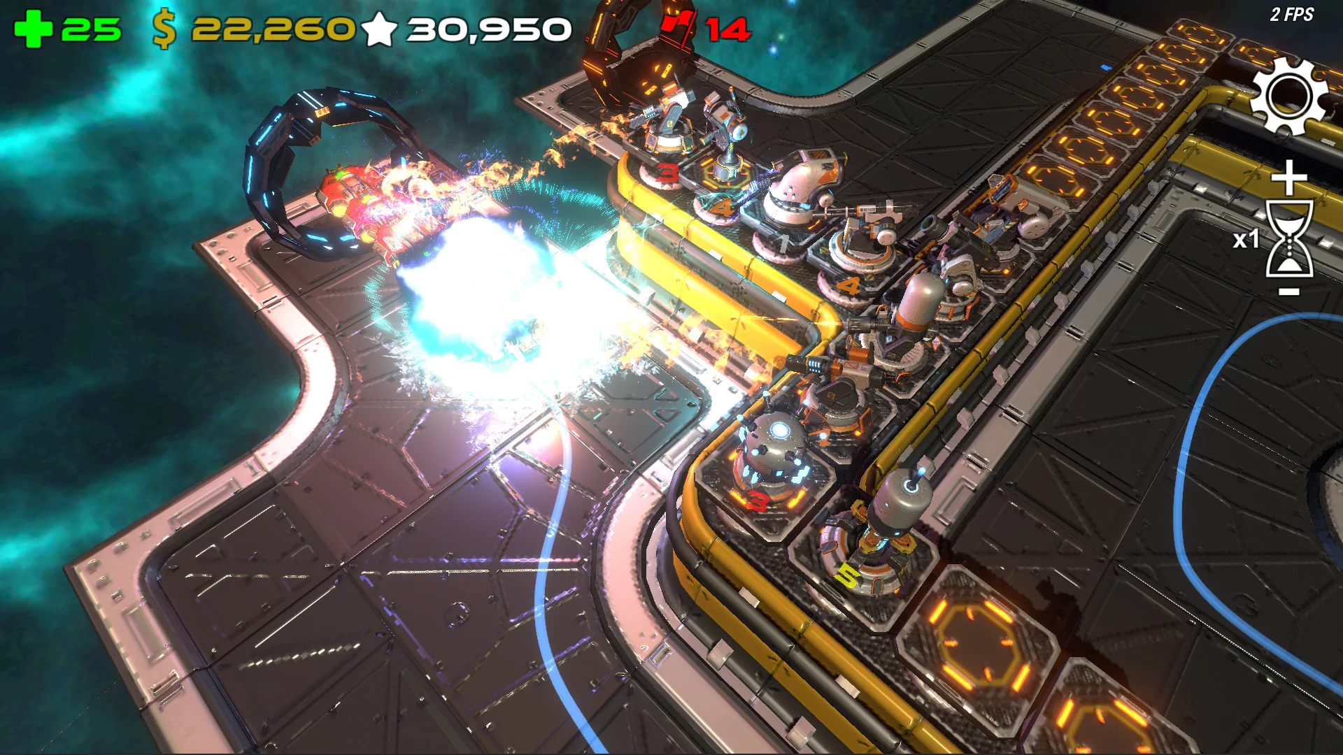 Изображение игры: Space Panic Defense