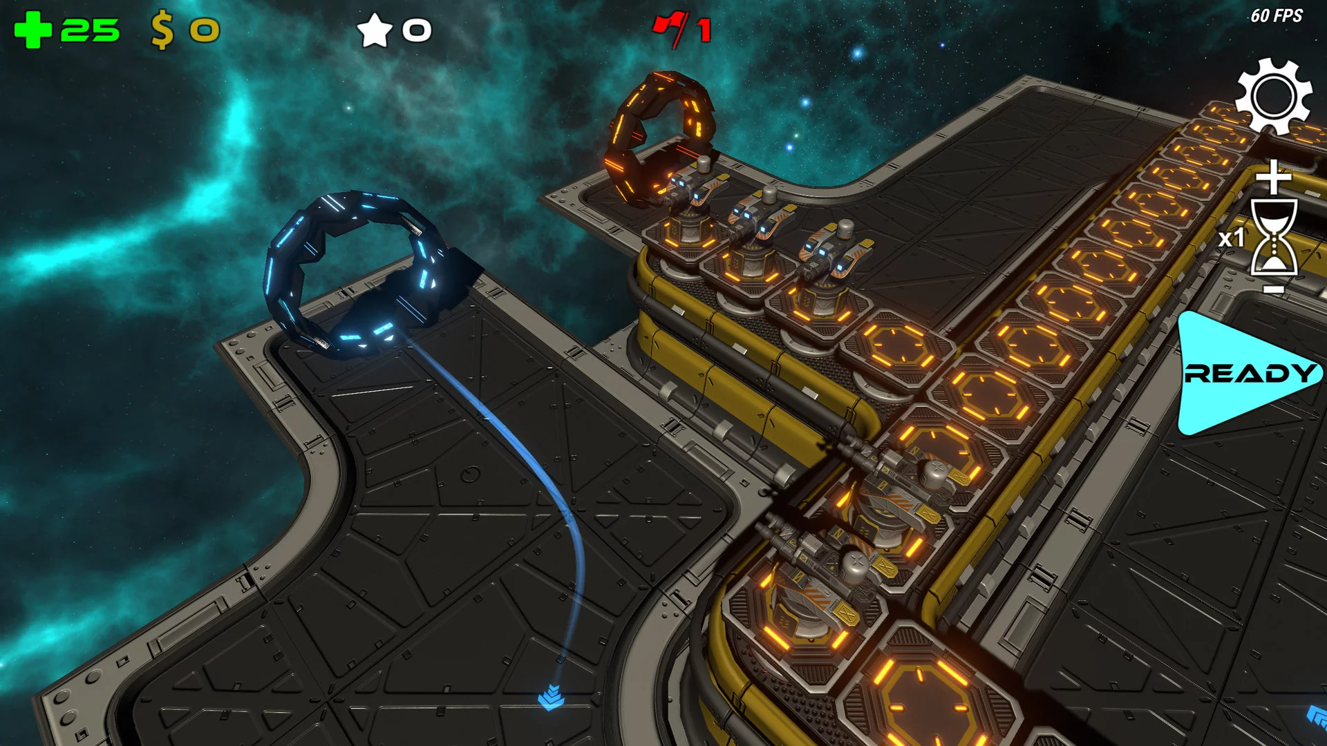 Изображение игры: Space Panic Defense