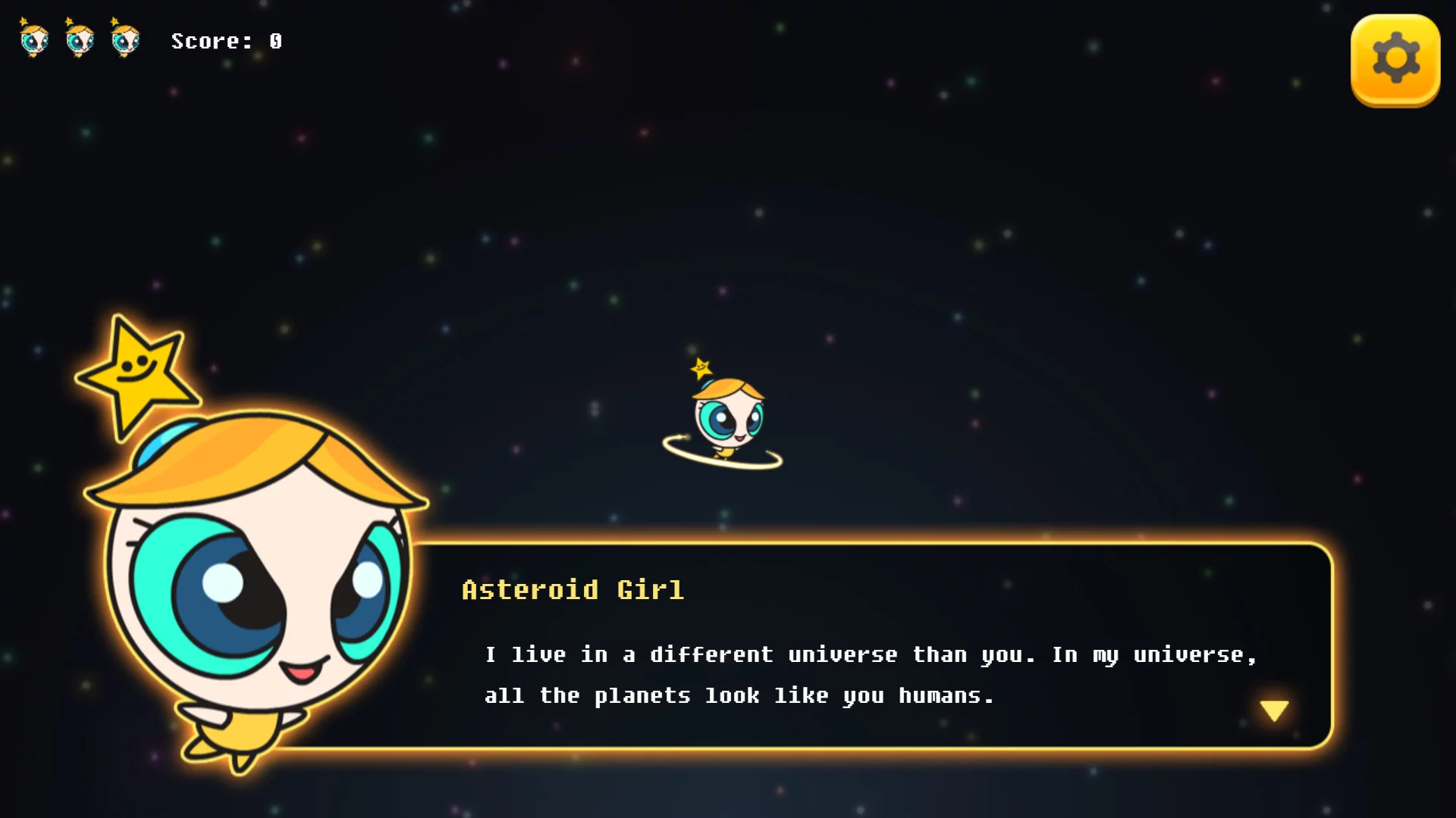 Изображение игры: Asteroid Girl