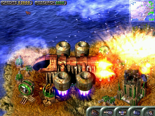 Изображение игры: State of War : Warmonger / 蓝色警戒 (Classic 2000)