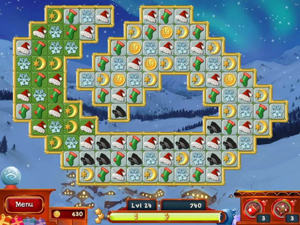 Изображение игры: Christmas Puzzle 2