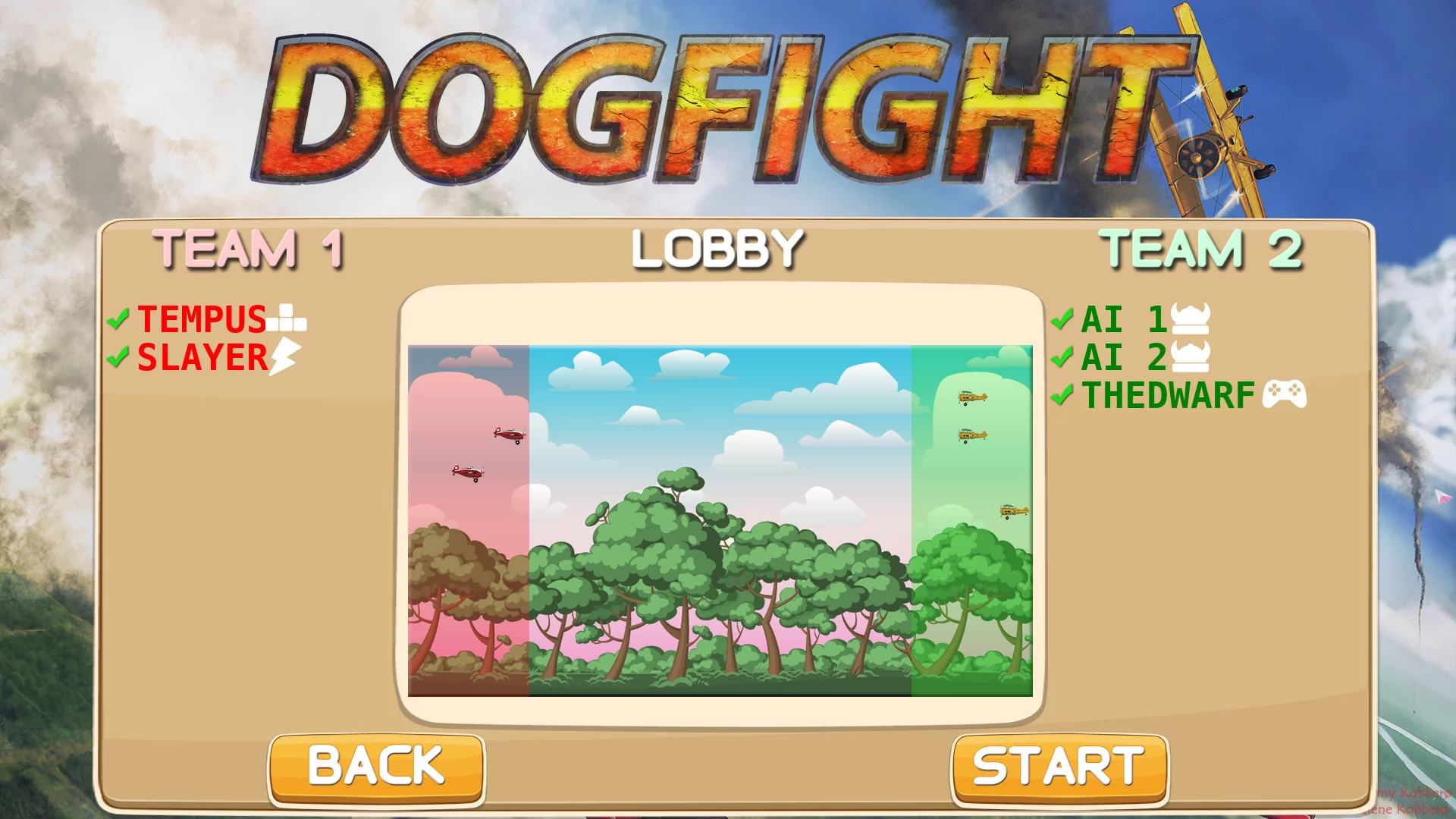 Изображение игры: Dog Fight Super Ultra Deluxe
