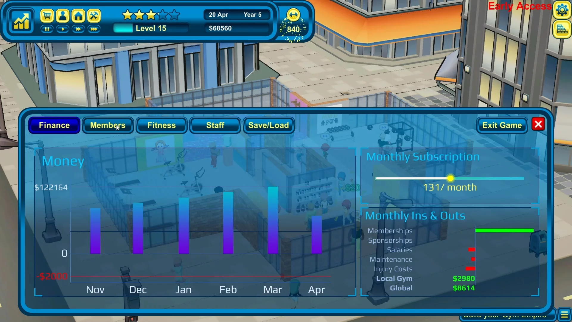 Изображение игры: Gym Empire - Idle Gym Tycoon Management