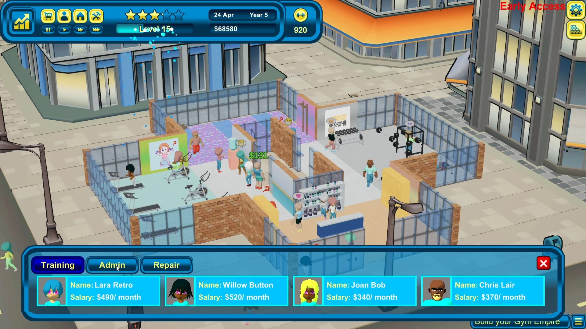 Изображение игры: Gym Empire - Idle Gym Tycoon Management