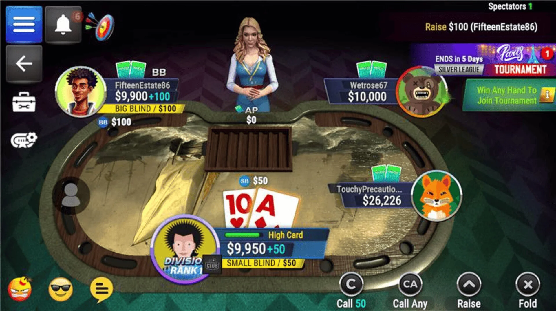 Изображение игры: Poker Legends: Texas Hold'em Poker Tournaments