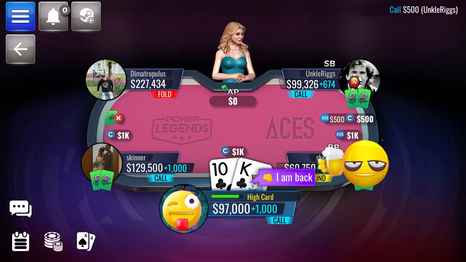 Изображение игры: Poker Legends: Texas Hold'em Poker Tournaments
