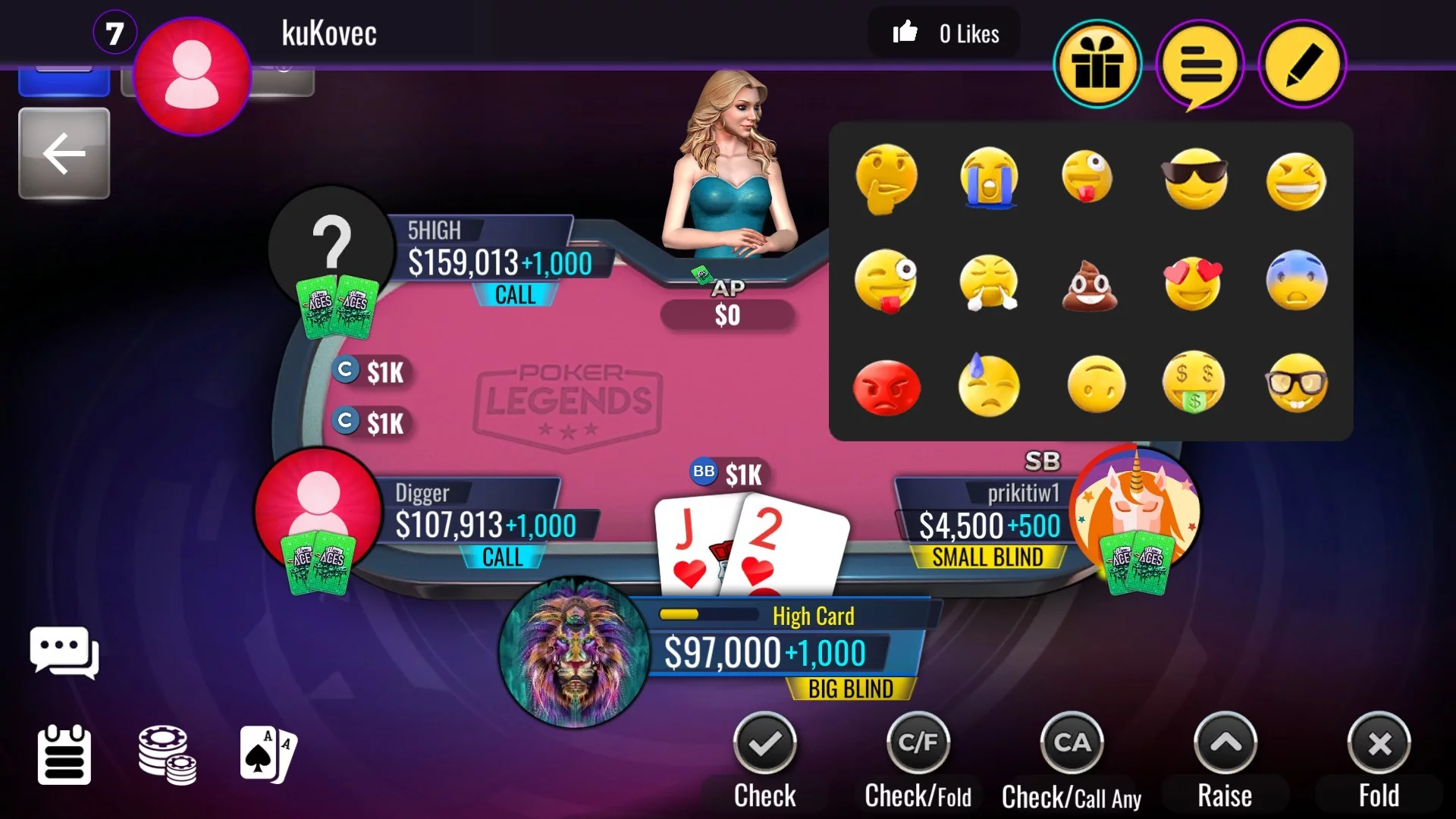 Изображение игры: Poker Legends: Texas Hold'em Poker Tournaments