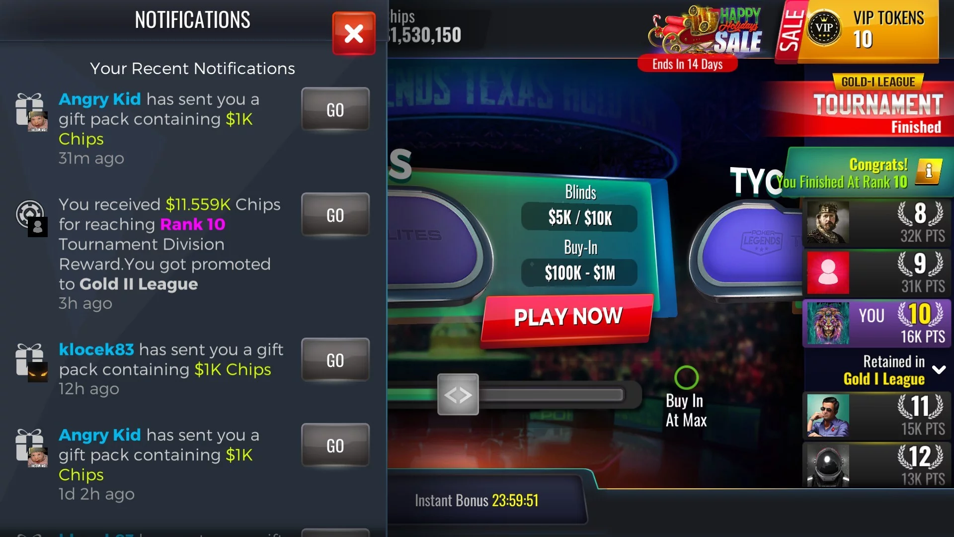 Изображение игры: Poker Legends: Texas Hold'em Poker Tournaments