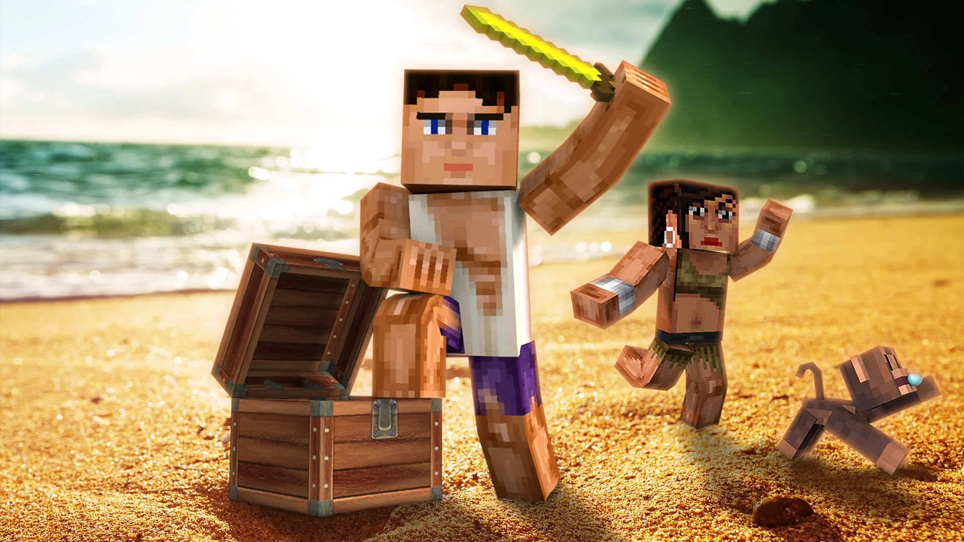 Изображение игры: Cube Life: Island Survival