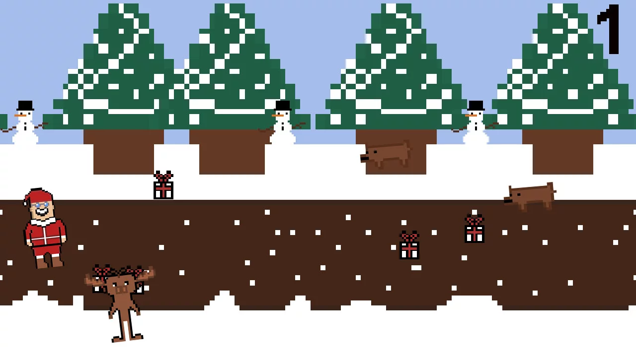 Изображение игры: Santa Run