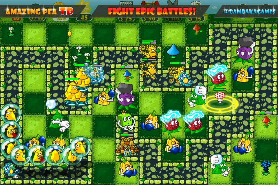 Изображение игры: Amazing Pea TD