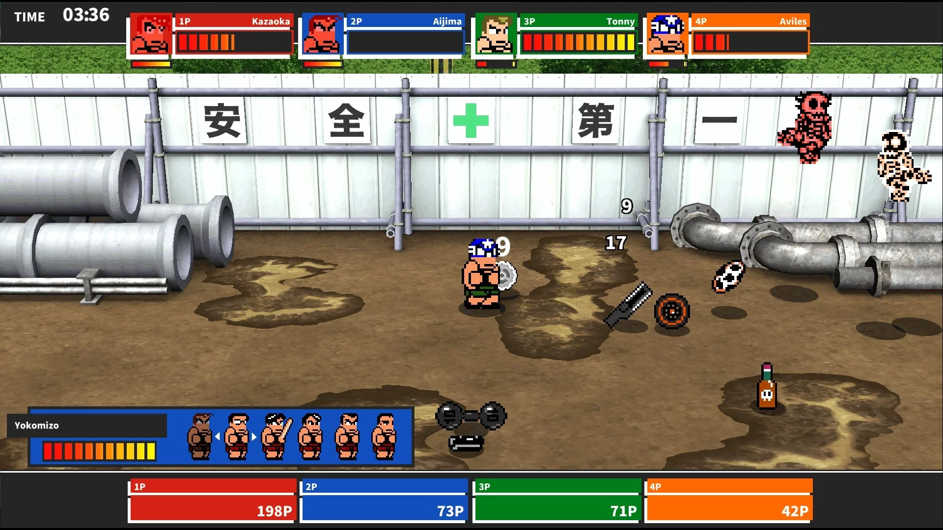 Изображение игры: River City Melee Mach!!