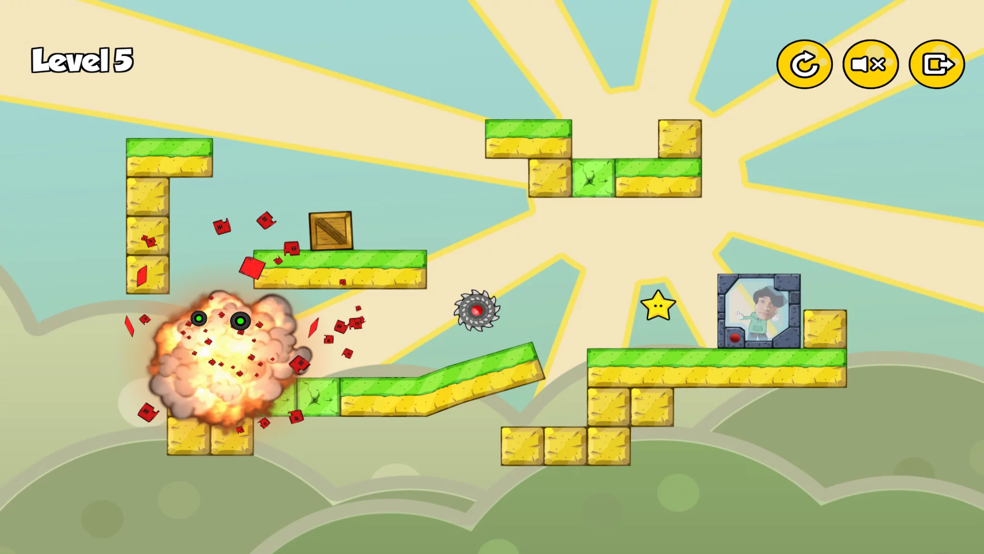 Изображение игры: Free Yourself - A Gravity Puzzle Game Starring YOU!