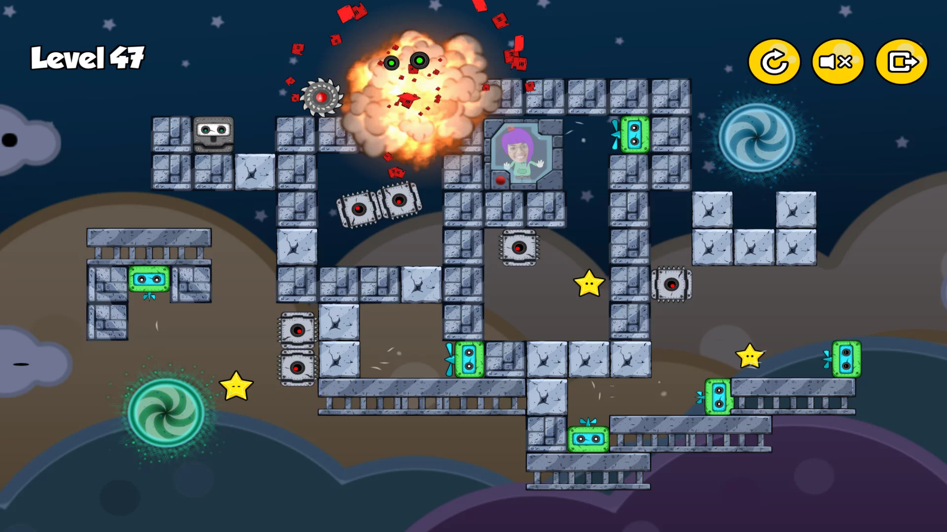 Изображение игры: Free Yourself - A Gravity Puzzle Game Starring YOU!