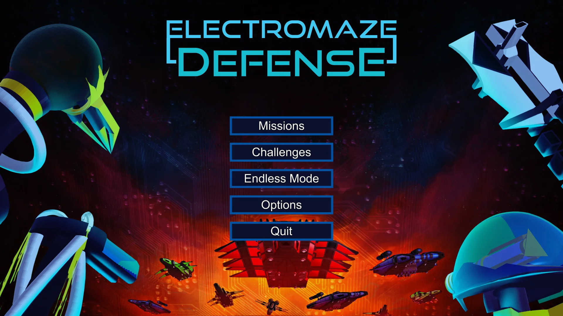 Изображение игры: Electromaze Tower Defense