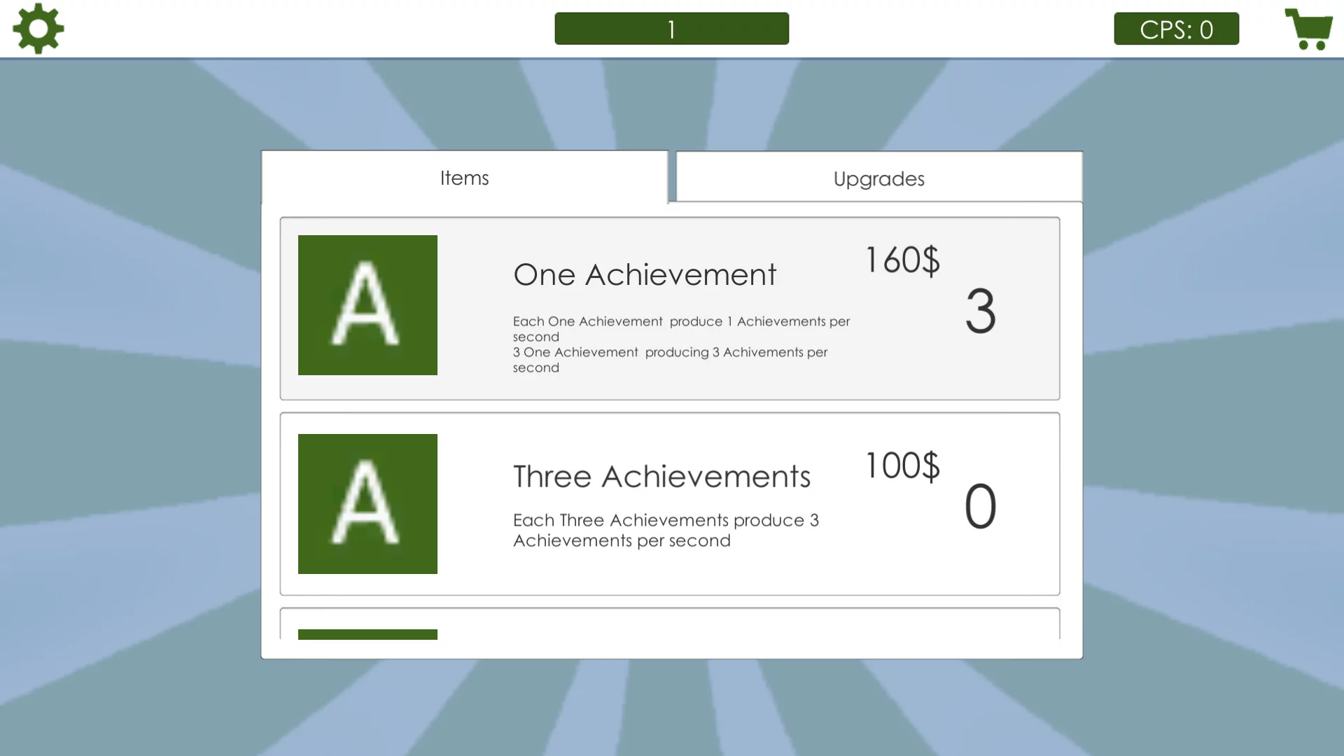 Изображение игры: Achievement Clicker 2018