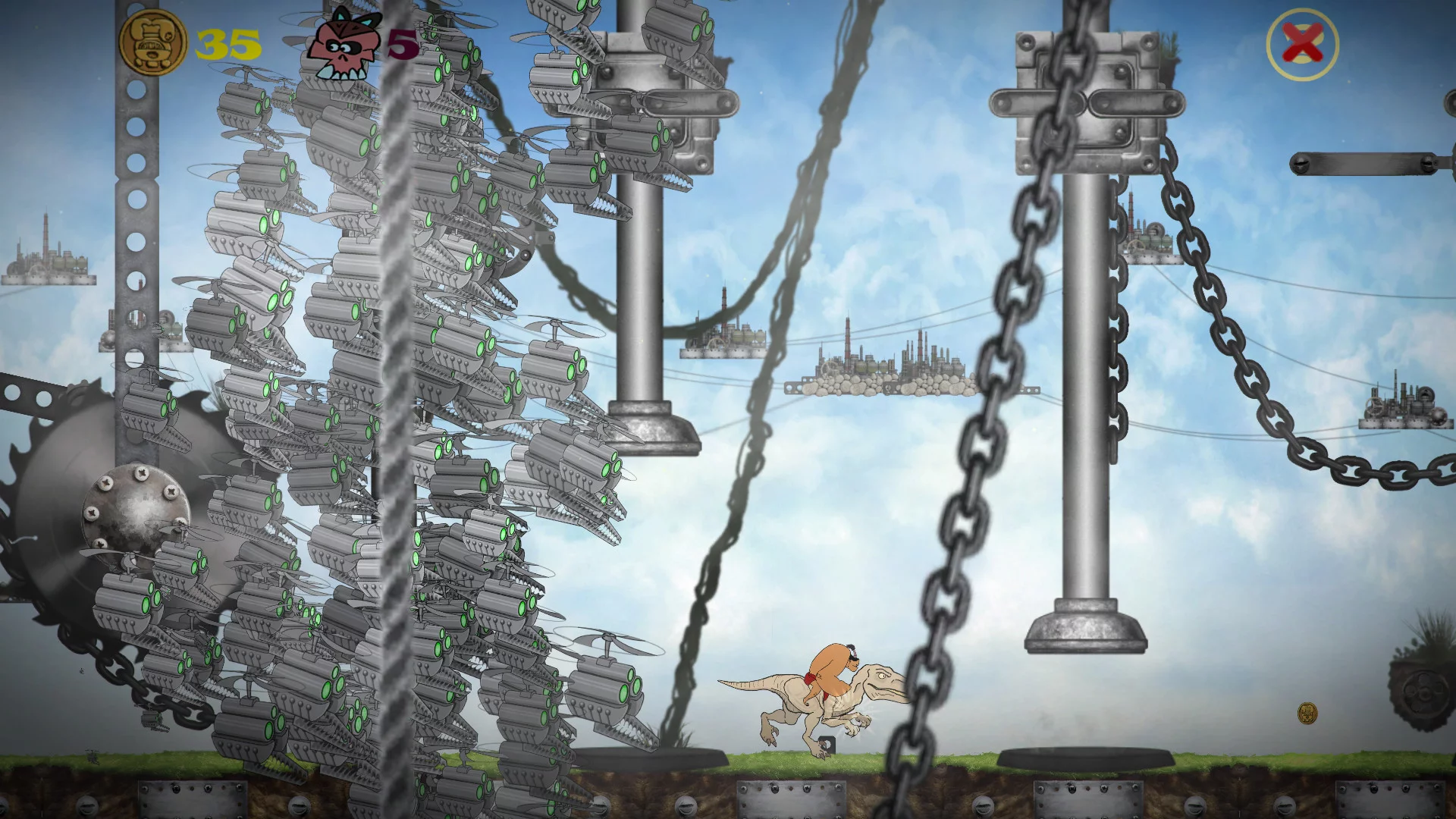 Изображение игры: Hunahpu Quest. Mechanoid
