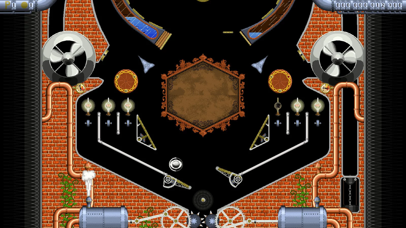 Изображение игры: Super Steampunk Pinball 2D