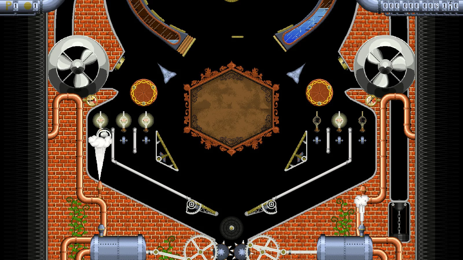 Изображение игры: Super Steampunk Pinball 2D