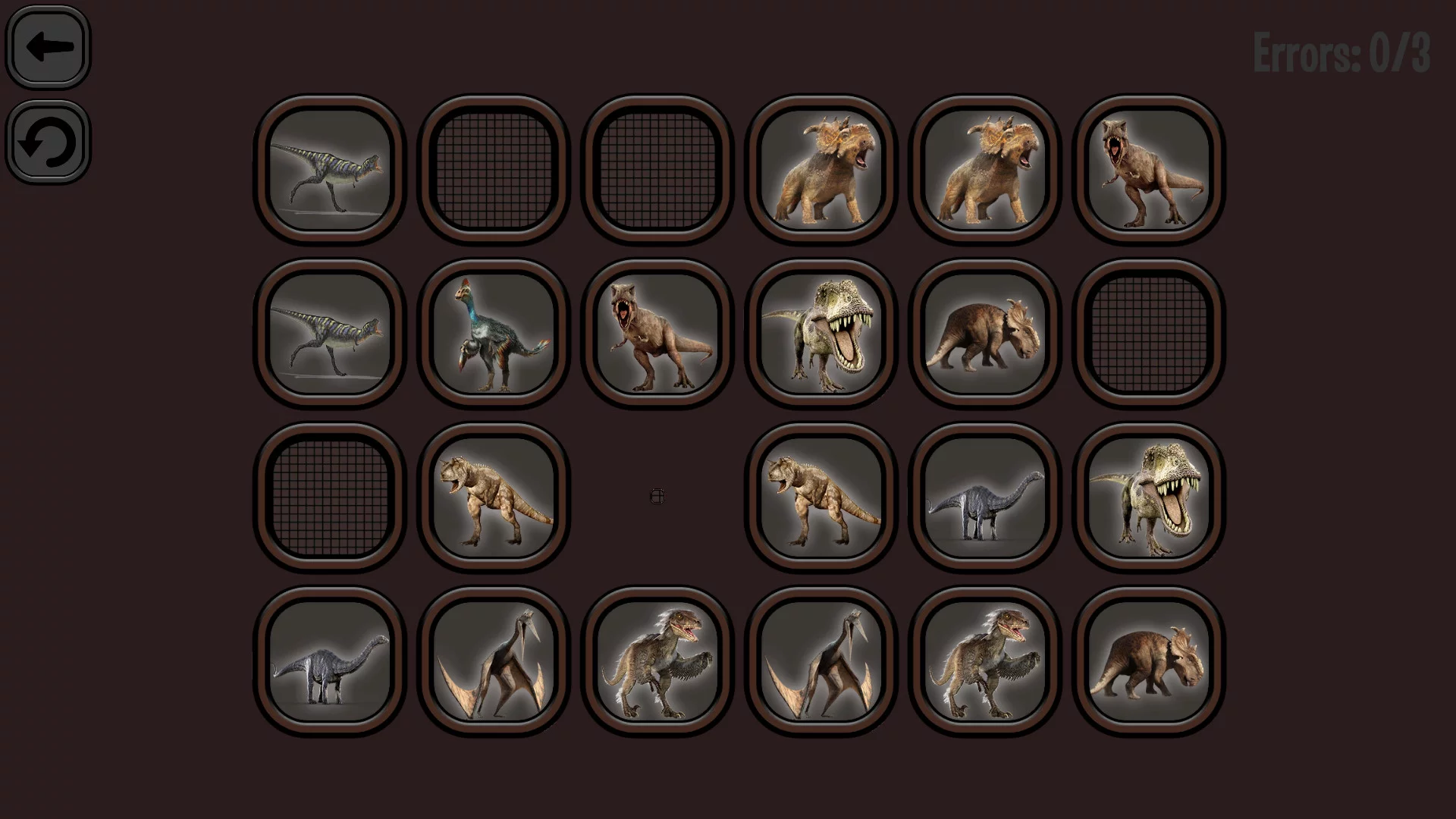 Изображение игры: Animals Memory: Dinosaurs
