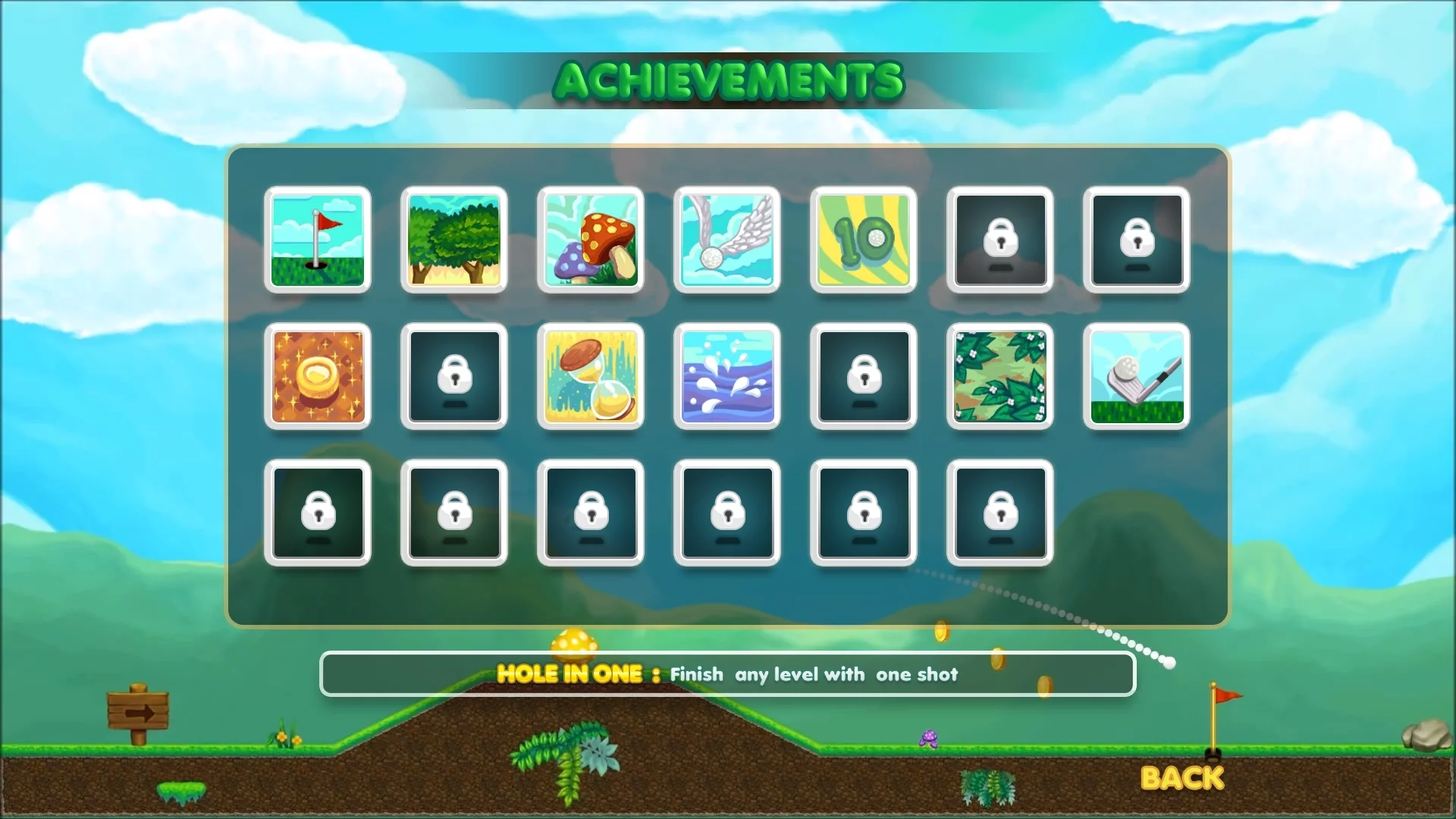 Изображение игры: Platform Golf