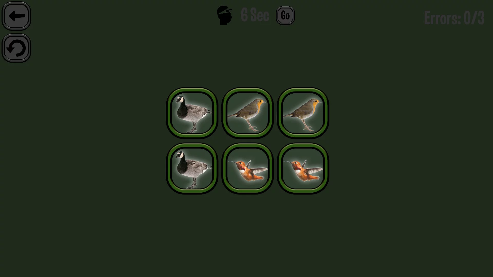 Изображение игры: Animals Memory: Birds