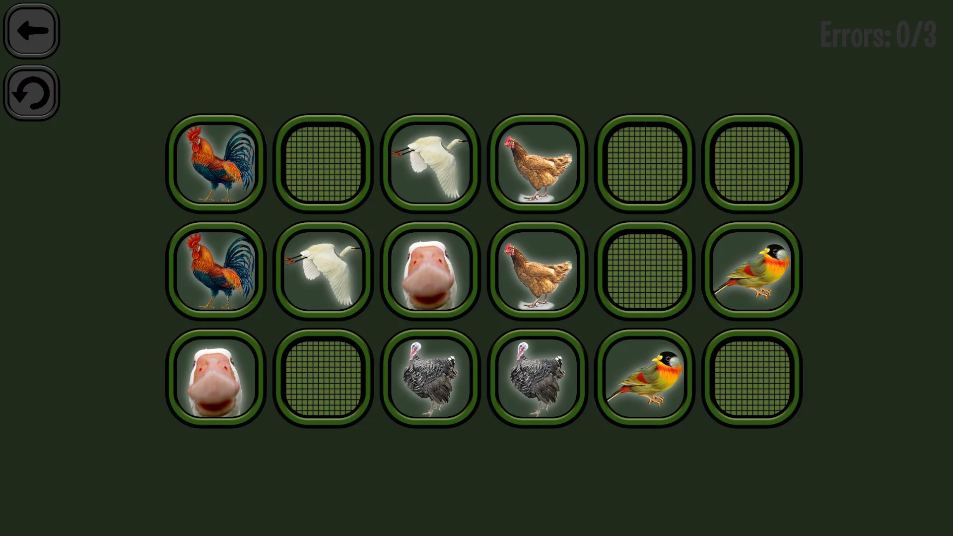 Изображение игры: Animals Memory: Birds